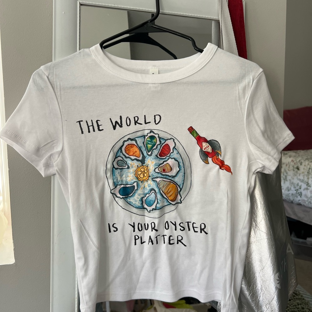 Bella Canvas White Tee with Colorful Graphic